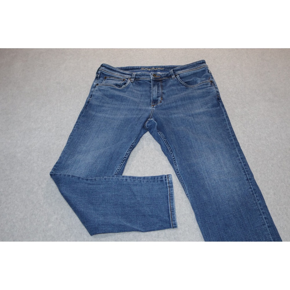 Tommy Bahama Indigo Palms Jeans Mens 35x30 Blue Straight Leg Stretch Denim